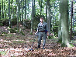 Suche im Wald